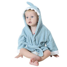 Load image into Gallery viewer, Newborn Child Bathrobe - Black and White - Unisex