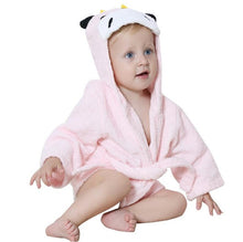 Load image into Gallery viewer, Newborn Child Bathrobe - Black and White - Unisex