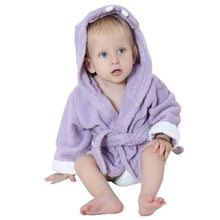 Load image into Gallery viewer, Newborn Child Bathrobe - Black and White - Unisex