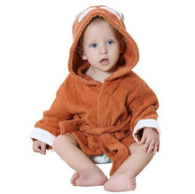 Load image into Gallery viewer, Newborn Child Bathrobe - Black and White - Unisex