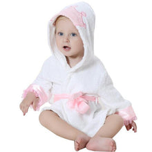 Load image into Gallery viewer, Newborn Child Bathrobe - Black and White - Unisex