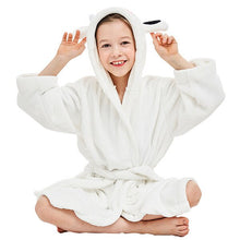 Load image into Gallery viewer, Kids Bathrobe - White - Boy