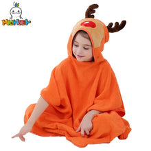 Load image into Gallery viewer, Children Bathrobe - Orange - Unisex